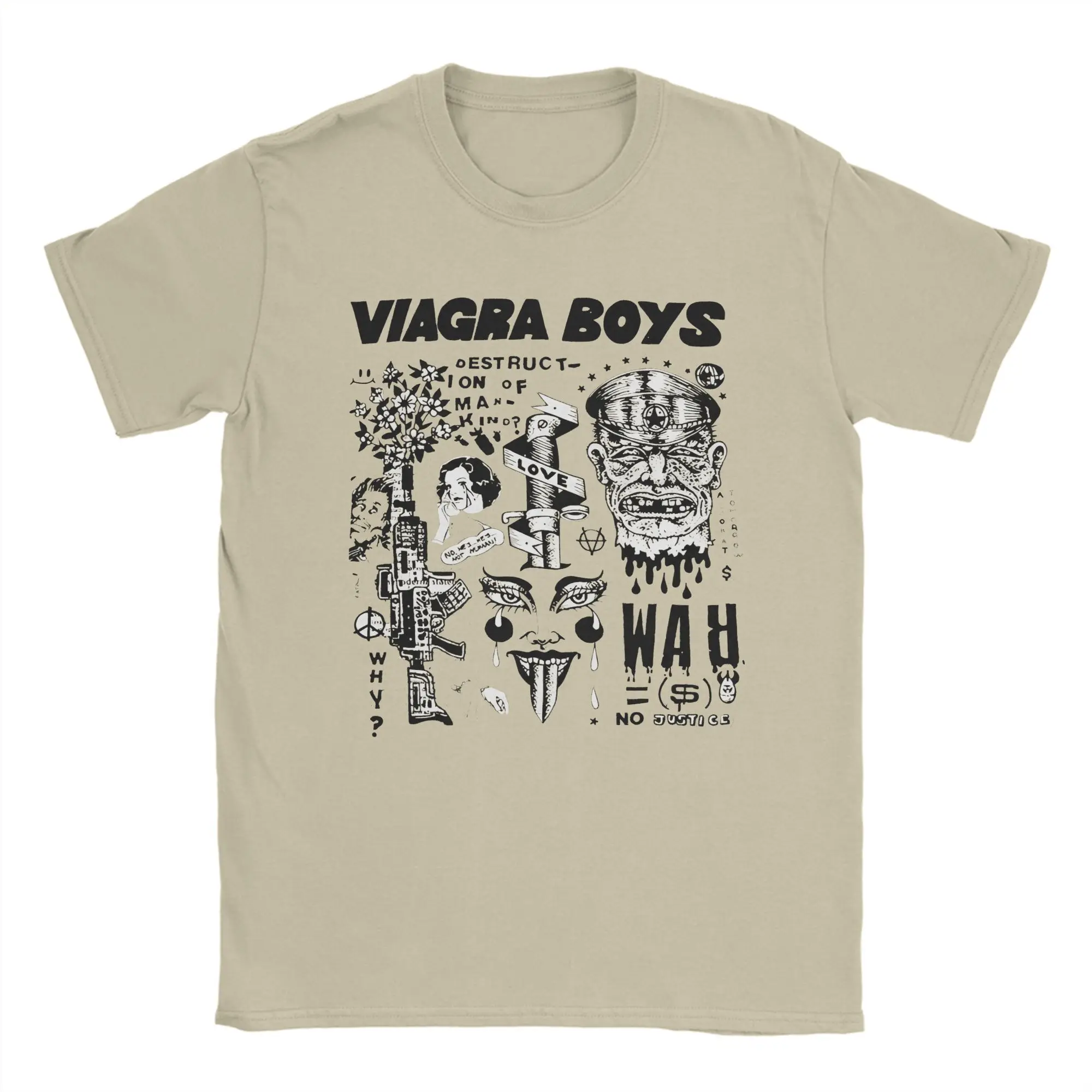 Viagra Boys T Shirt Summer Vintage T-Shirts 100 Cotton Popular 