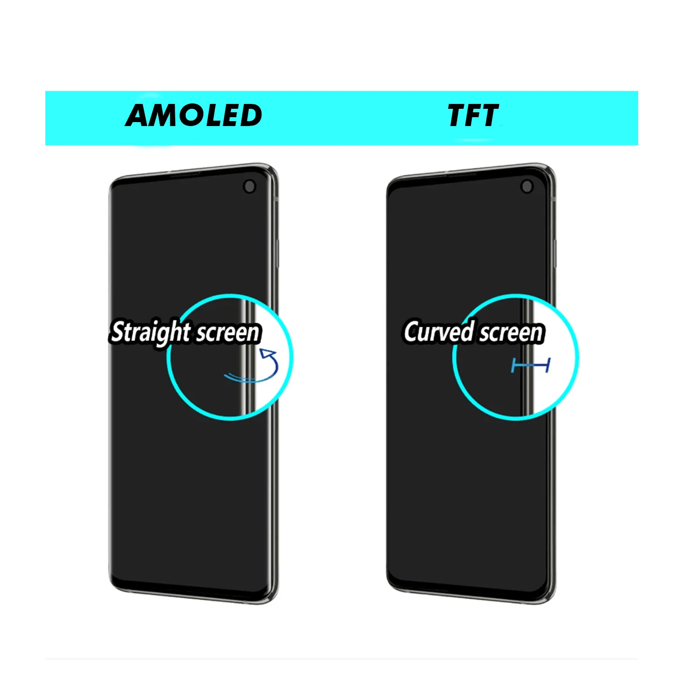 TFT S10 with frame Screen For Samsung Galaxy S10 SM-G973F SM-G973U SM-G973W LCD Display Touch Screen Digitizer Repair Parts