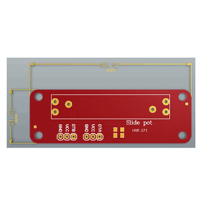 3x Mini Dia Potentiometer 10kΩ Lineaire Module Dubbele Uitgang Voor Mcu Arduino Arm Avr Elektronisch Blok Voor Enkele Chip