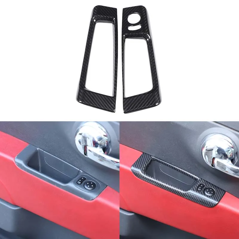

Real Carbon Fiber Car Rear View Mirror Adjustment Switch Panel for Fiat 500 Abarth 595 695 2008-2024 Car Styling Accessories