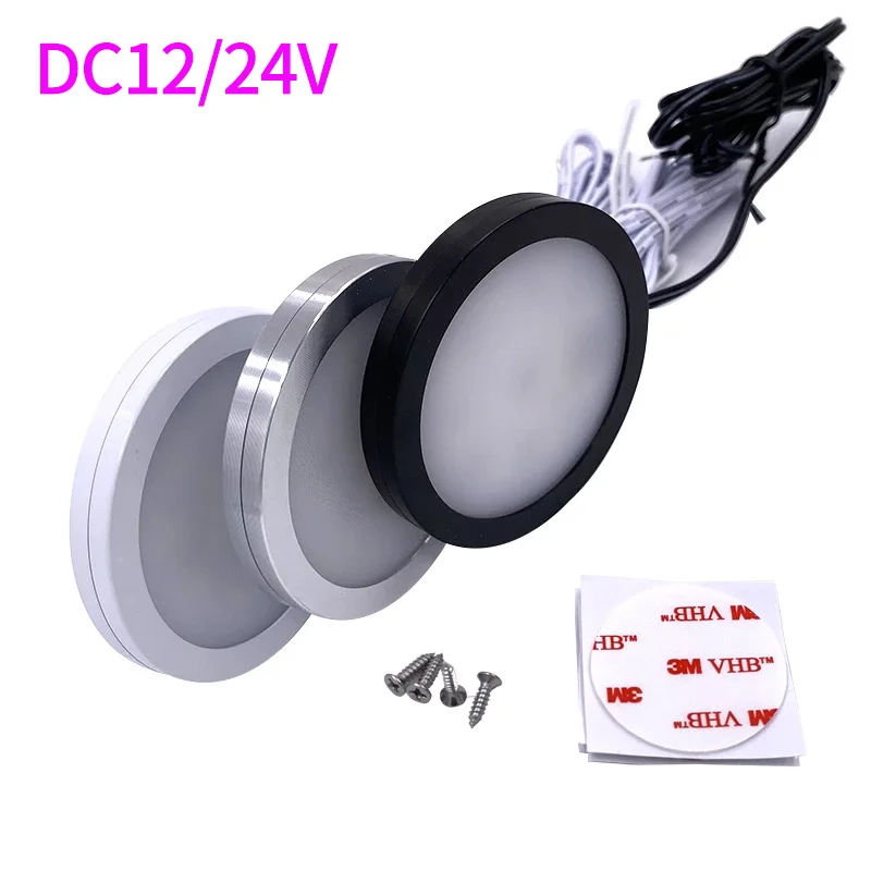 DC12V LED Downlight Indoor Ceiling Lamp car LED Reading light Cabinet Showcase Mini Ultra-thin 3W 5W Campervan 24V Caravan Light