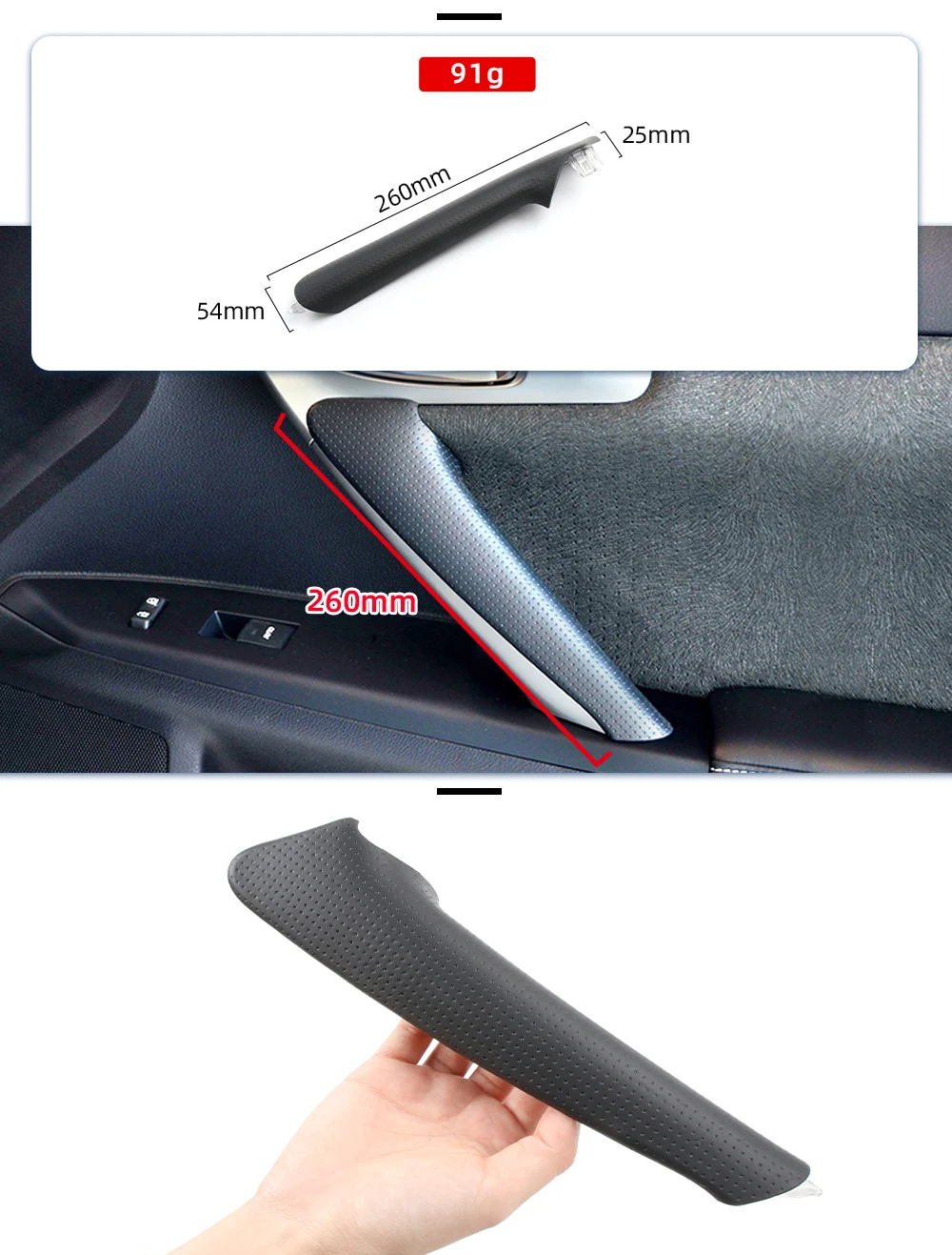 Vordere rechte Autotürgriff-Armlehnenabdeckung 74645-76030 für Lexus CT200H 11-17 Ersatzteile – Detail 4