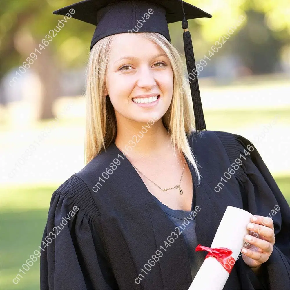 Выпускные подарки для нее - 14-каратное позолоченное ожерелье со стрелкой, начальное выпускное ожерелье, подарки на выпускной класса 2025 года, выпускной колледжа