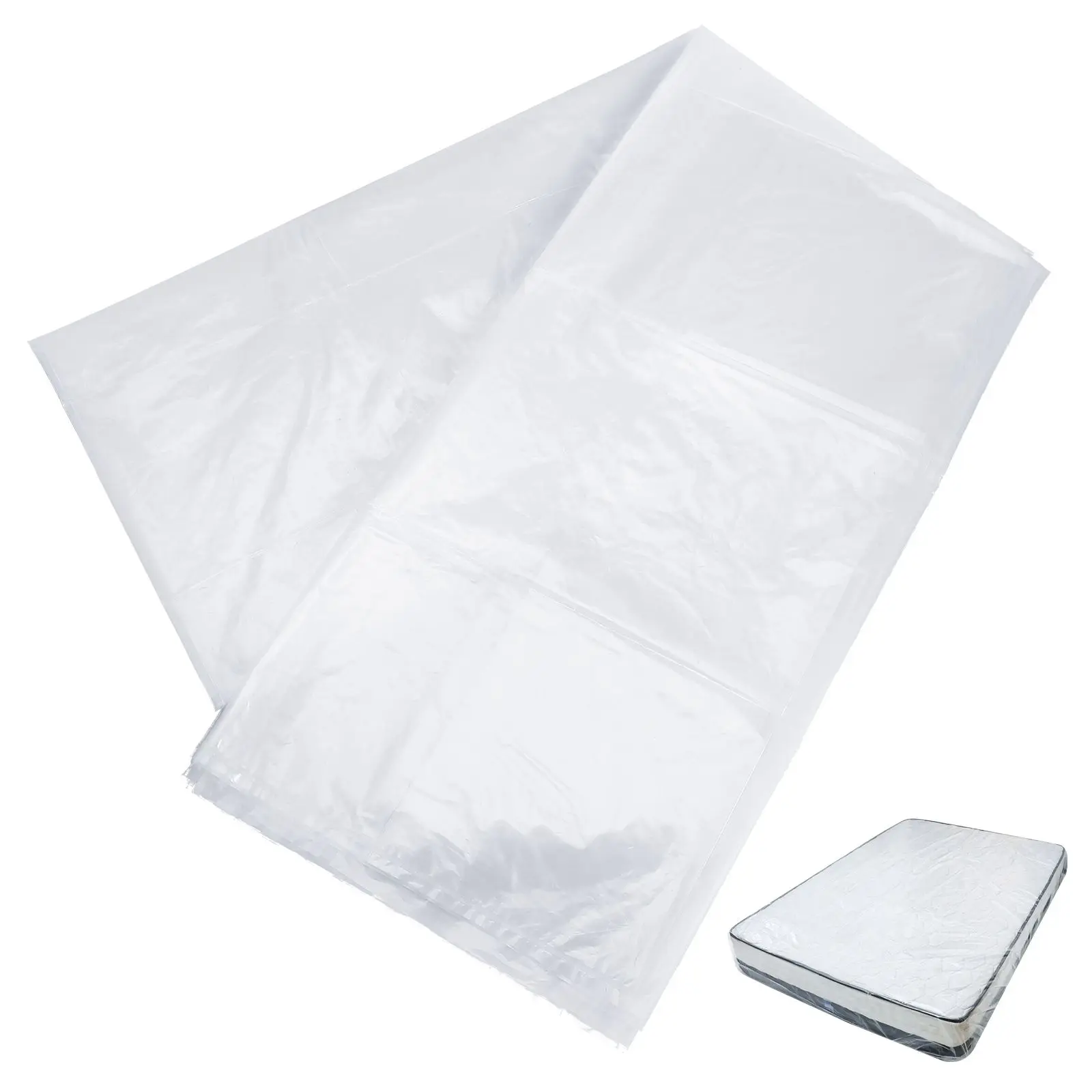 Clear Mattress Packaging Bag Bed Pillows Storage Holder Pe Polyethylene Packing Pouch