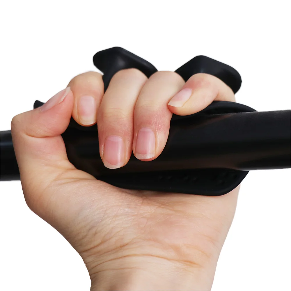 

1 Pair Ergonomic Weight Lifting Grips Elastic Anti-slip Workout Gym Gloves Soft Silicone Silicone Palm Grips Gym/Fitness