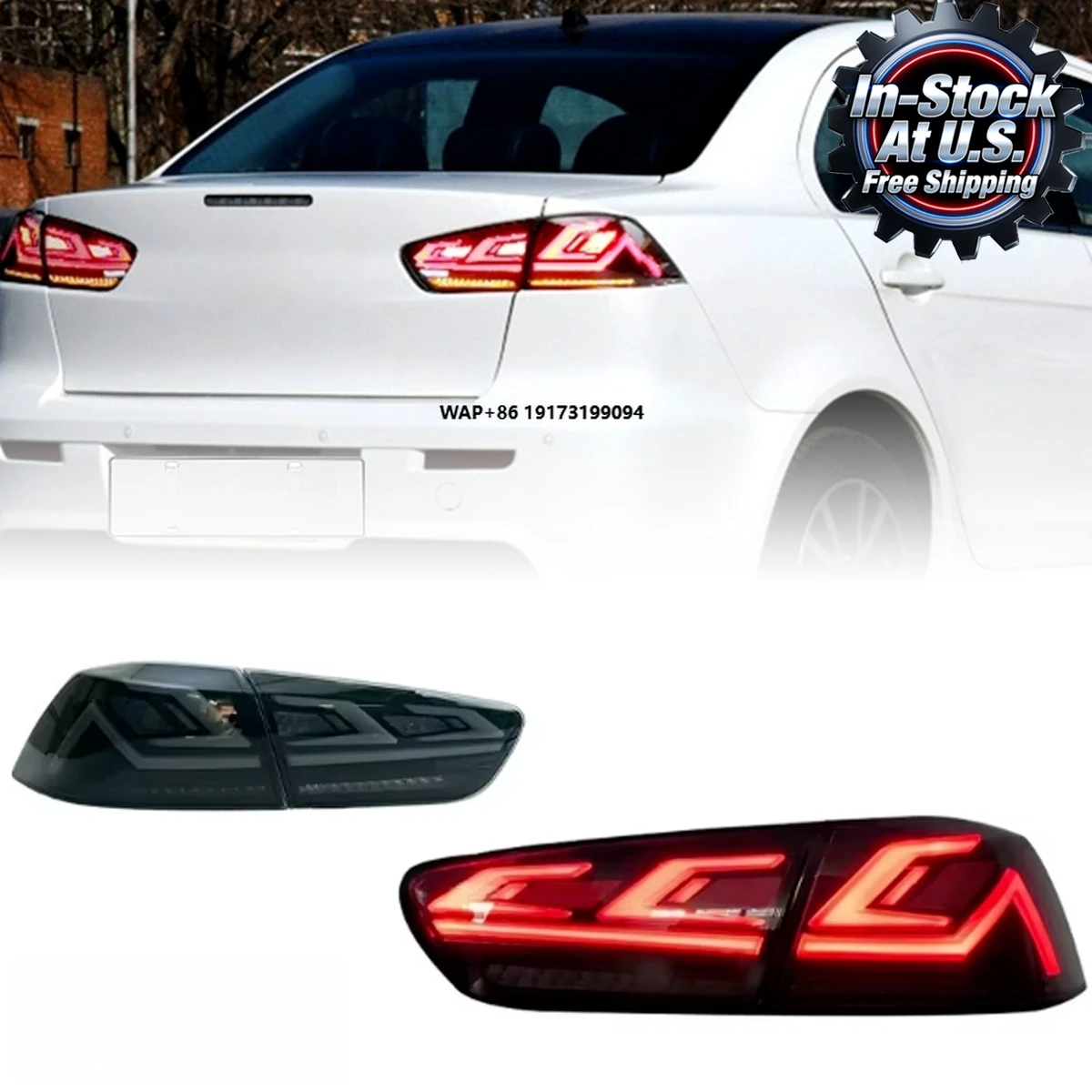 

Задний фонарь для Lancer EVO X 2008-2020: обновленный, модифицированный, новый, с динамическими ДХО и светодиодным сигналом поворота, автоаксессуар