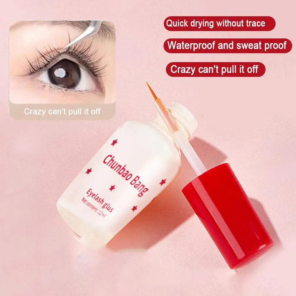 Colle pour faux cils, 12ml, adhésif pour Extension de faux cils, imperméable, séchage rapide, longue durée, sans Irritation, outils d'apprêt pour cils