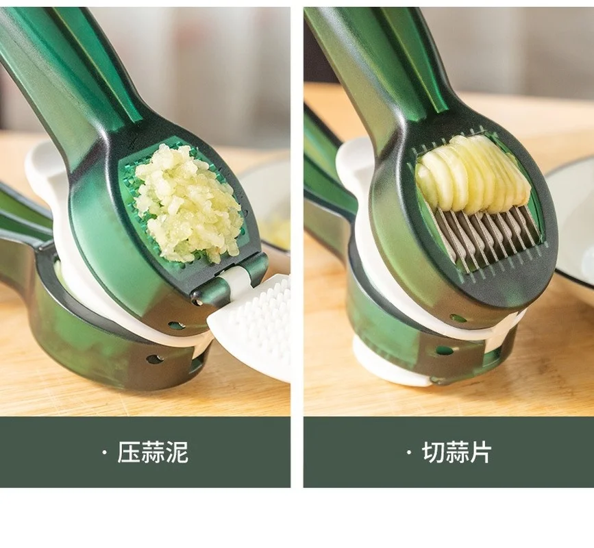 Kitchen Accessories 2 In 1 Multifunction Garlic Press Manual Garlic Mincer Chopping Garlic Tools Mincer Chopping Ginger Squeezer