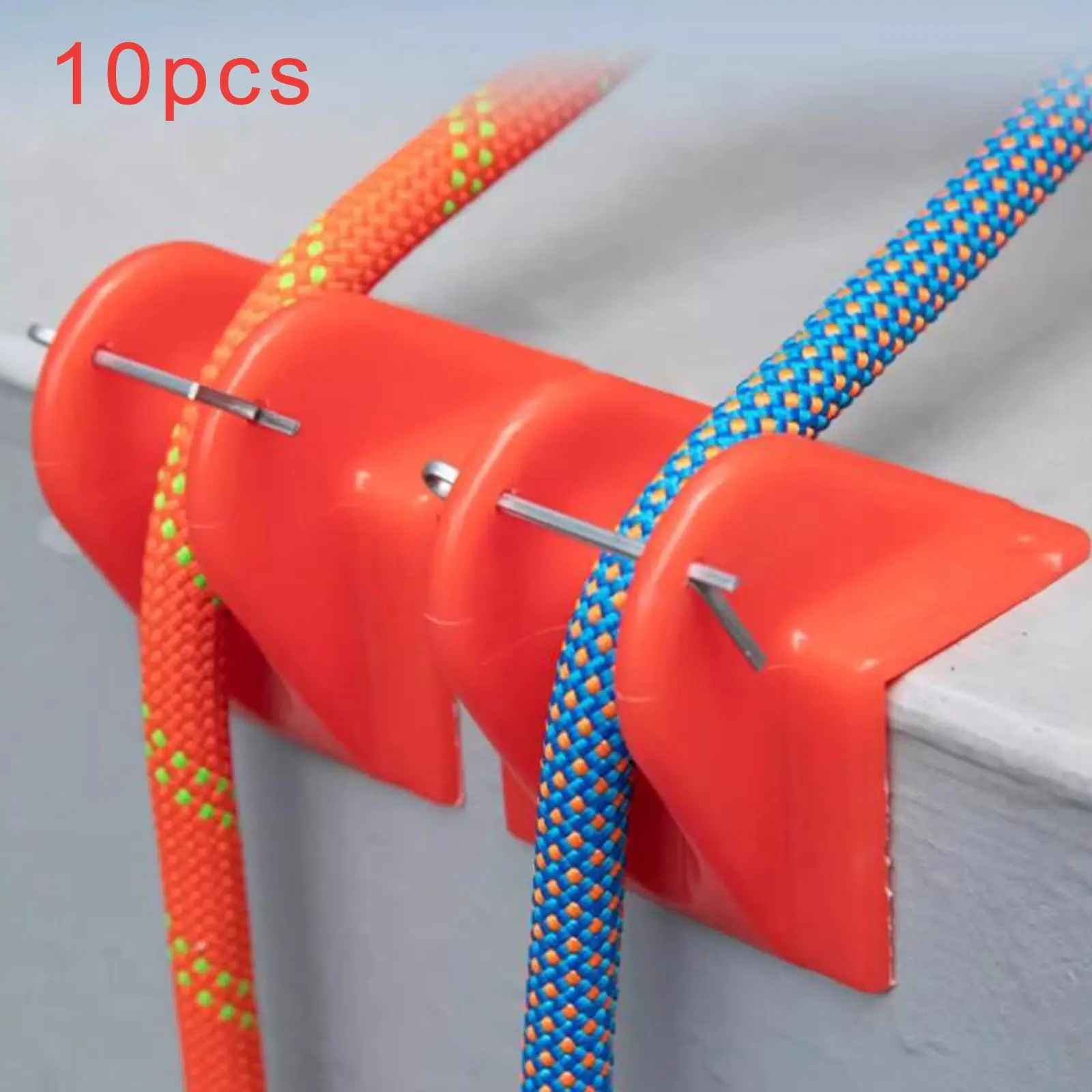 10x Climbing Rope Edge Protector,Rope Protector,Outdoor Part,PE Fixing Lightweight Shin Guard Cover for Rappelling