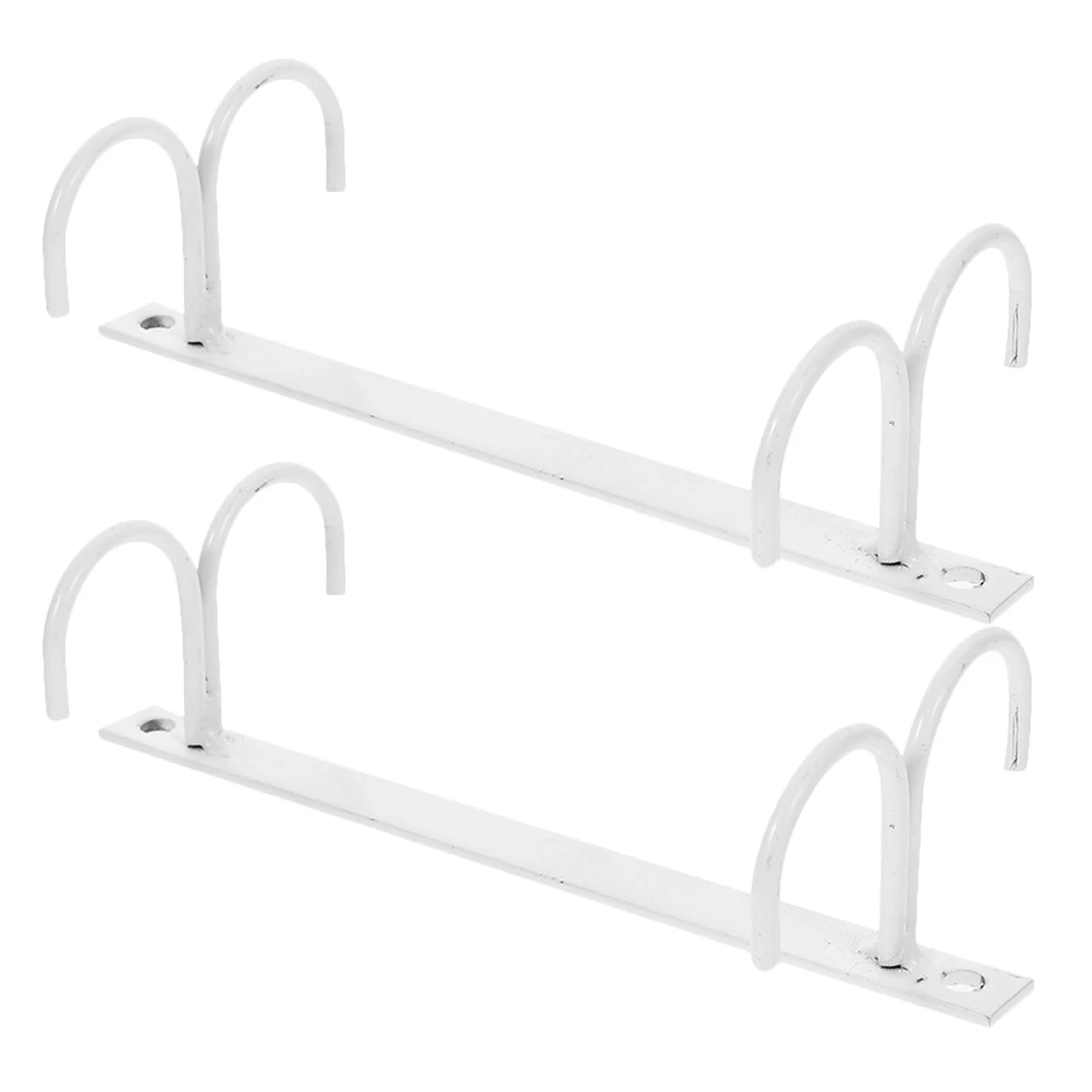 

2pcs Iron Under Cabinet Hanging Rack For Kitchen Coffee Organizer Sturdy Space-Saving Mug Hooks Rustic Design Coffee Mug Hanger