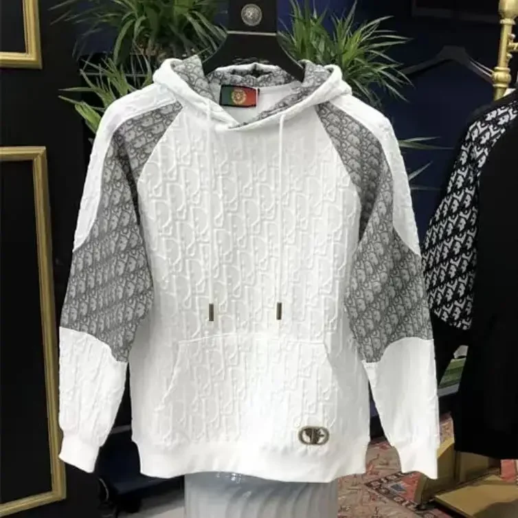 

Новая весенне-осенняя трендовая брендовая жаккардовая куртка с капюшоном, повседневная модная универсальная куртка с длинными рукавами