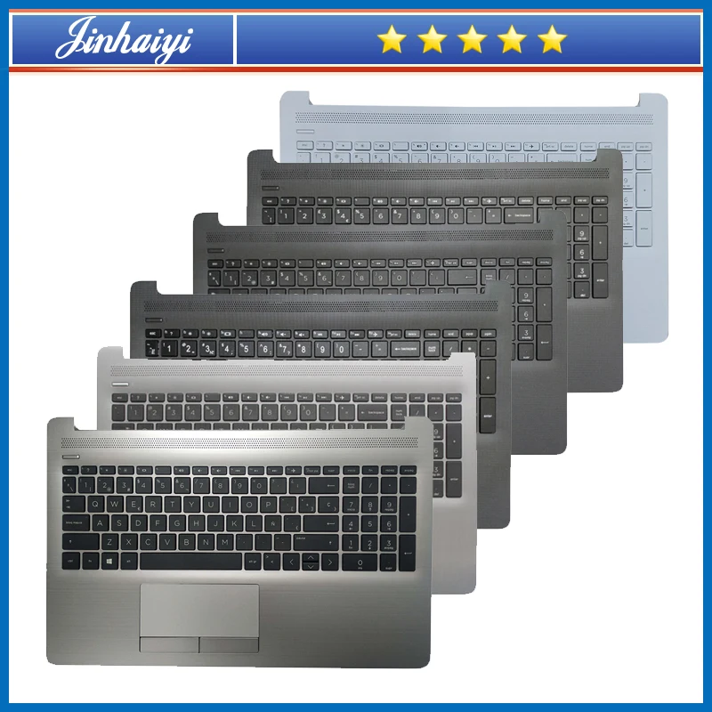 For TPN-C135 C136 250 G7 255 G7 15-DA 15-DB Laptop keyboard palm rest shell touchpad upper cover case L50000-001