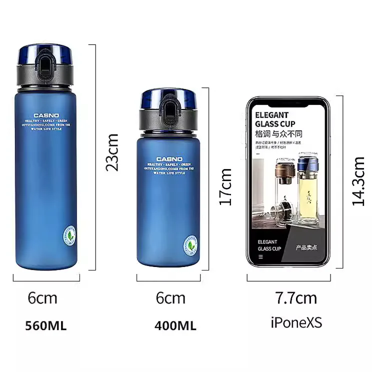 Brand High Quality BPA Free Leak Proof Sports Water Bottle Tour Hiking Portable My Favorite Drink Bottles 400ml 560ml