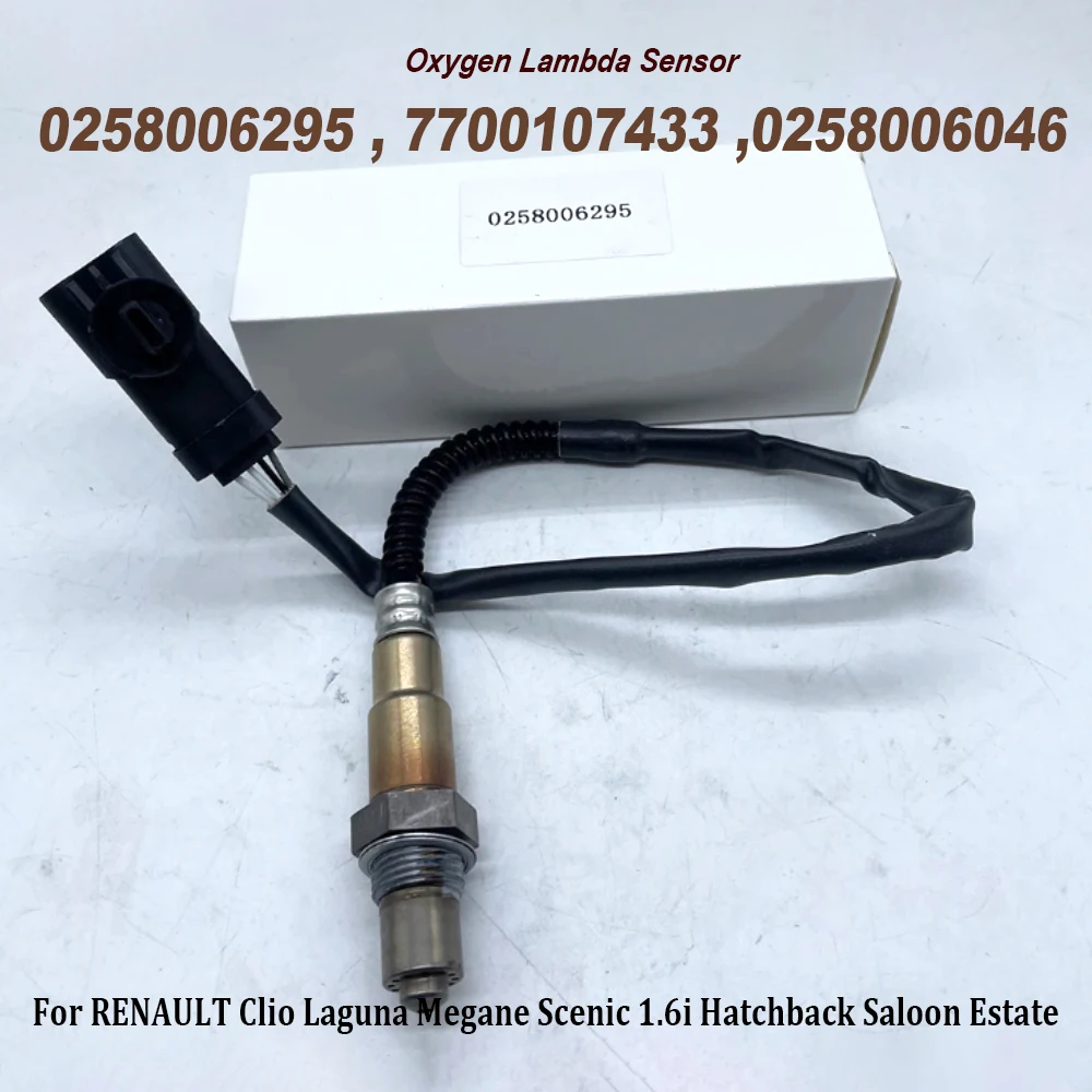 0258006295 7700107433 0258006046 O2 Oxygen Lambda Sensor For RENAULT Clio Laguna Megane Scenic 1.6i Hatchback Saloon Estate