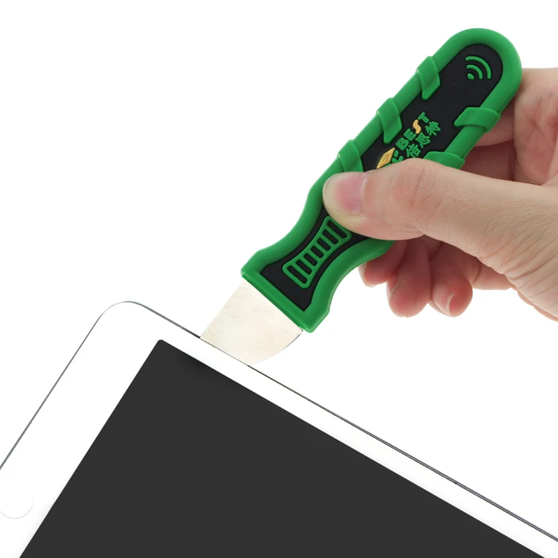 3 stks/set Metalen Mes DIY Opening Pry Blade Met Plastic Handvat LCD Scherm Opening Tool Mobiele Telefoon Demonteren Reparatie Tools