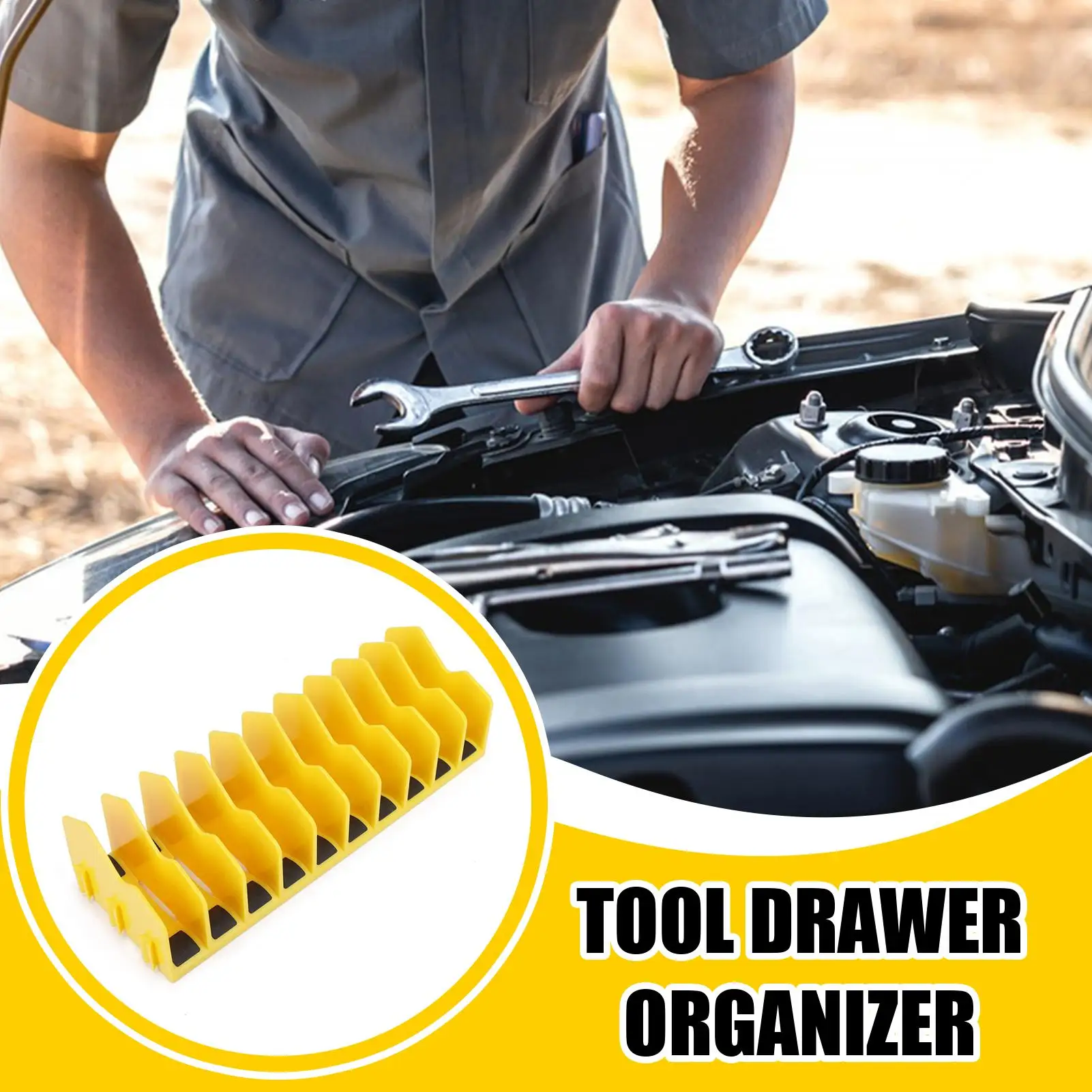 Practical Plier Organizer Rack Tool Holder 10 Grid Storage Toolbox Space-Saving Sturdy For Home Factory Garage Workshop