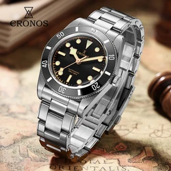 Cronos BB54 Diving Watch Luxury Automatic Mechanical Sapphire 200m Waterproof BGW-9 Luminous L6024 37mm Men Vintage Wristwatch