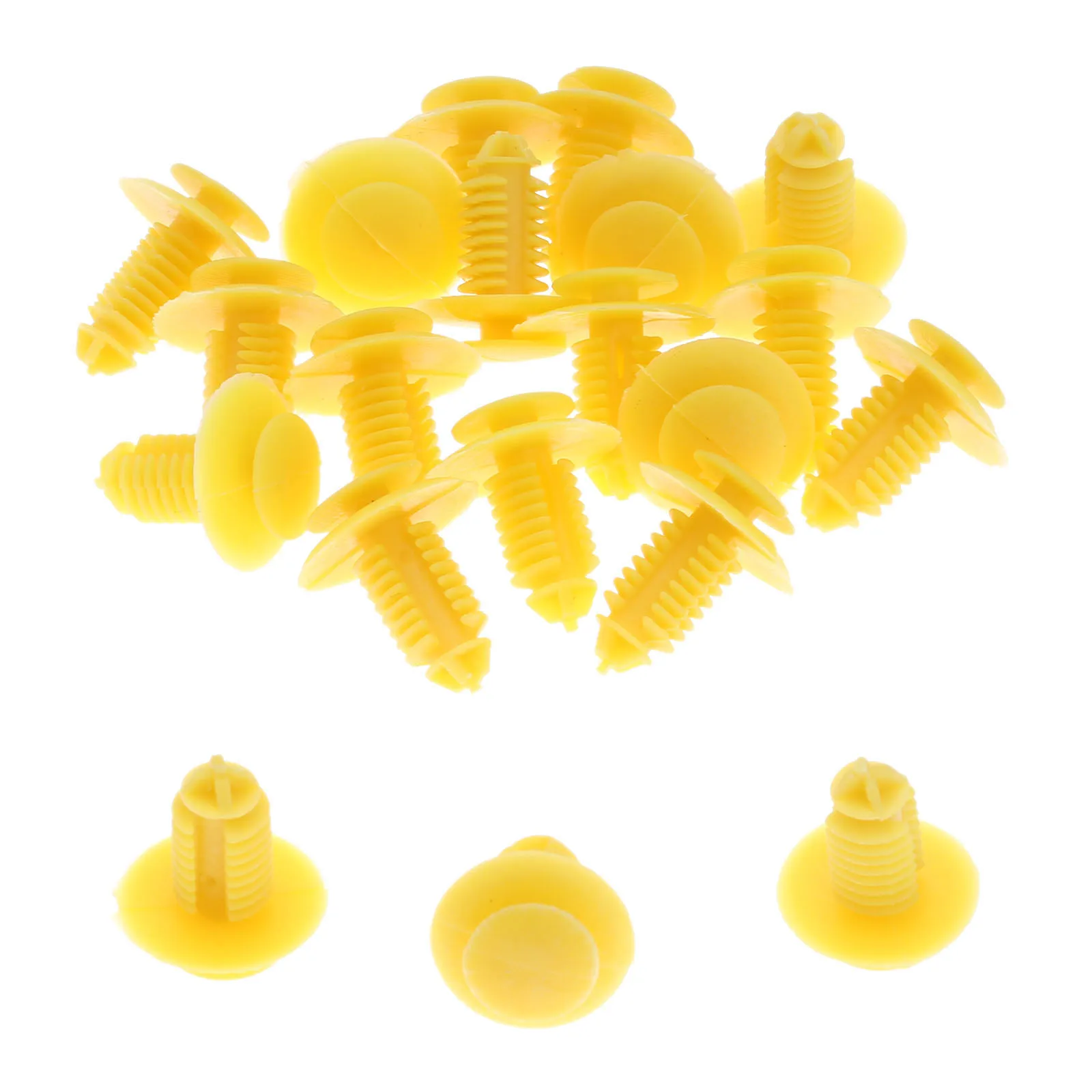 Yetaha Plastic Auto Fasteners Rivet Sill Kick Plate Cover Trim Retainer Clips For Rover 75 Models 8mm Hole Yellow