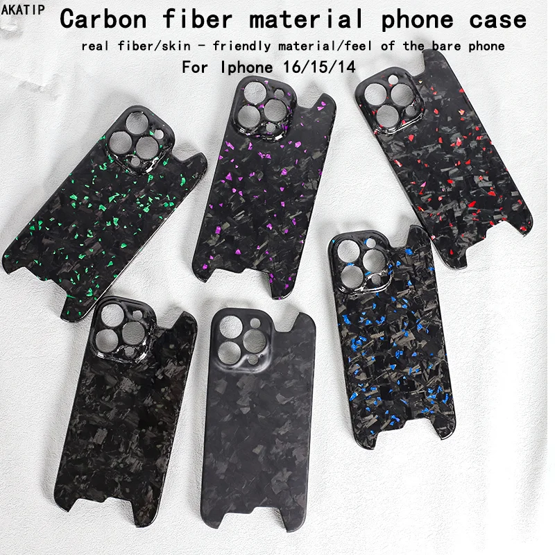 

Genuine Authentic Forged Carbon Fiber Case For Iphone 16proMax 16proUltra-thin Lightweight 15proMaxDurable Sturdy Anti-Scratch