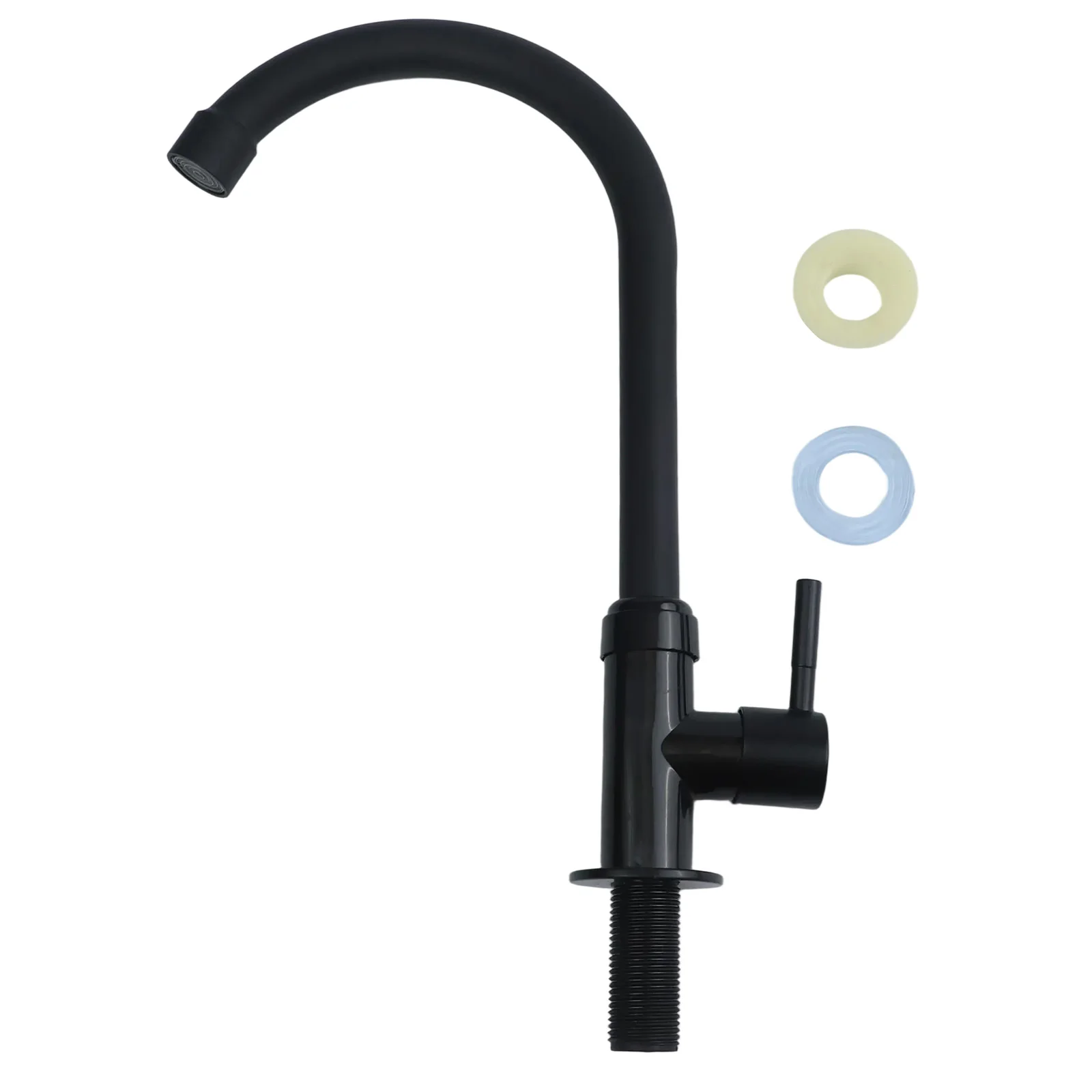 G1/2 Plastic Steel Kitchen Faucet Single Cooling Rotatable Water Purifier Single Lever Hole Tap Bathrooms Cold Water Faucet Tap