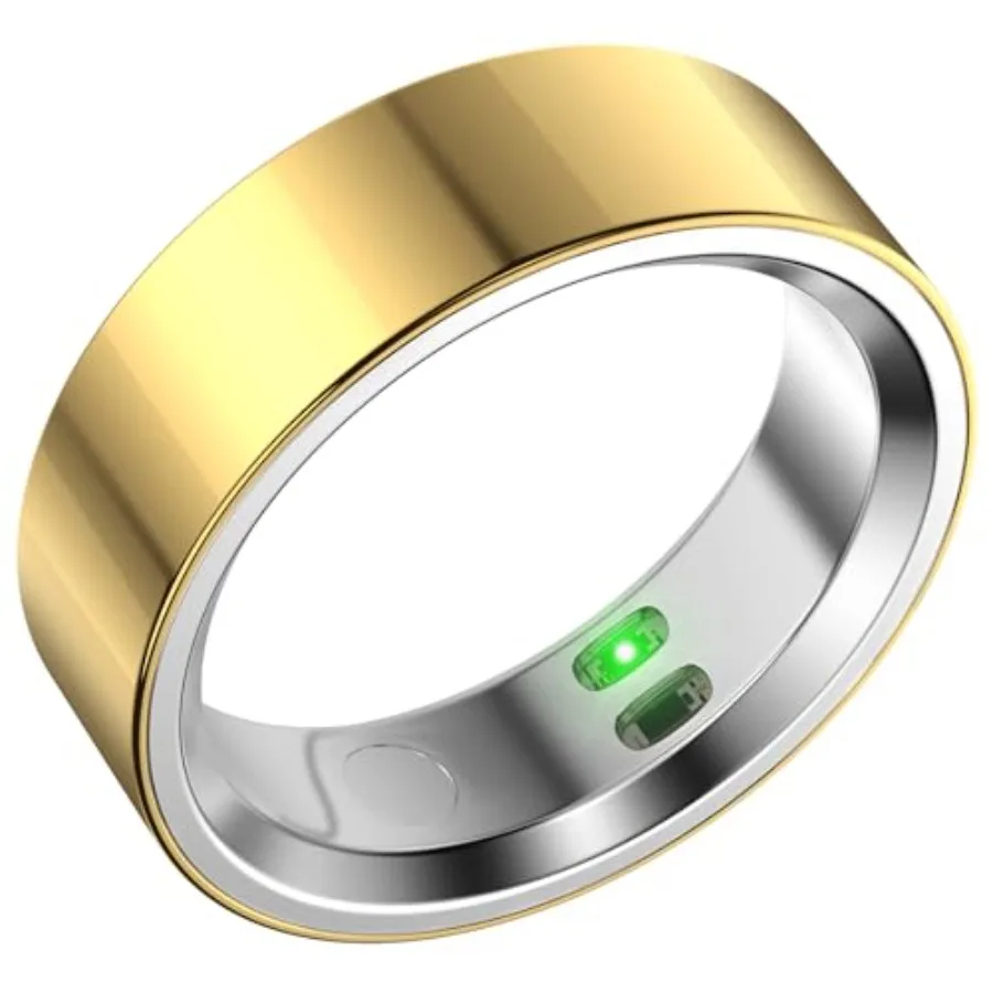 Smart Ring Fitness Tracker for Men Women, Sleep and Heart Rate Monitor, Step Counter with Vibration Alert, 5 ATM Waterproof, Co