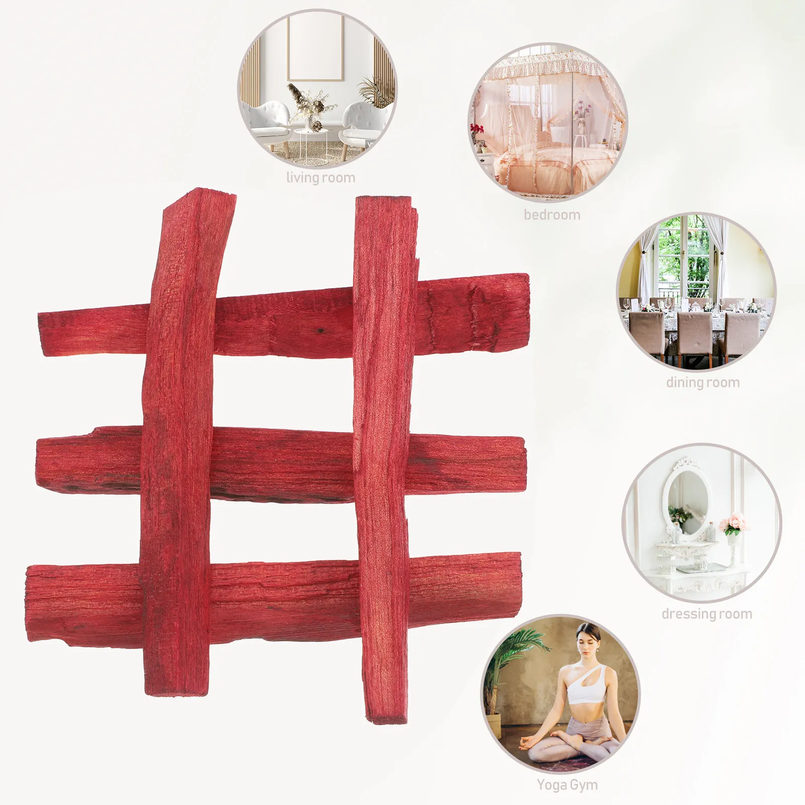5Pcs Holy Wood Palo Santo Sticks Peru Meditation Aromatic Smudge Sticks Peru Palo Santo Smudge Essence Stick