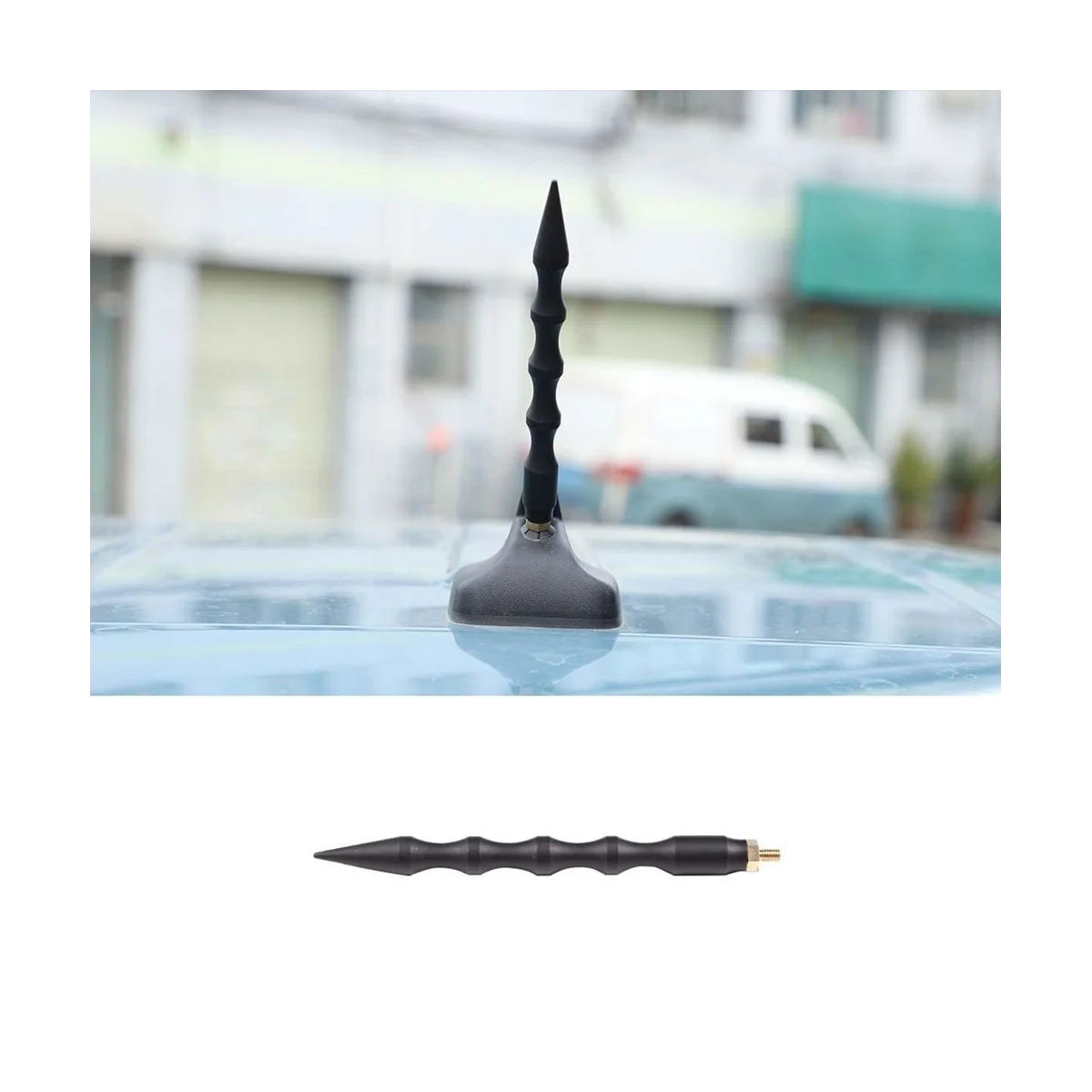 Car Roof Antenna Replacement for Ford Maverick 2022 2023 FM/AM Antenna Accessories - 6.1Inch Black