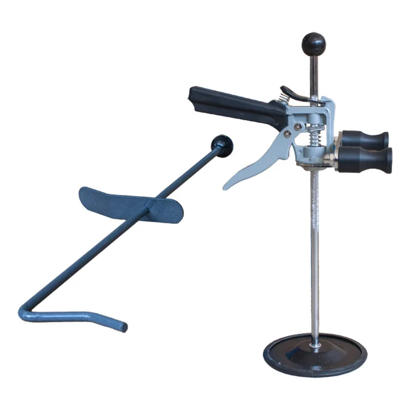 Steering wheel holder, bracket, top frame, brake pedal, ejector rod, four-wheel aligner, supporting tools