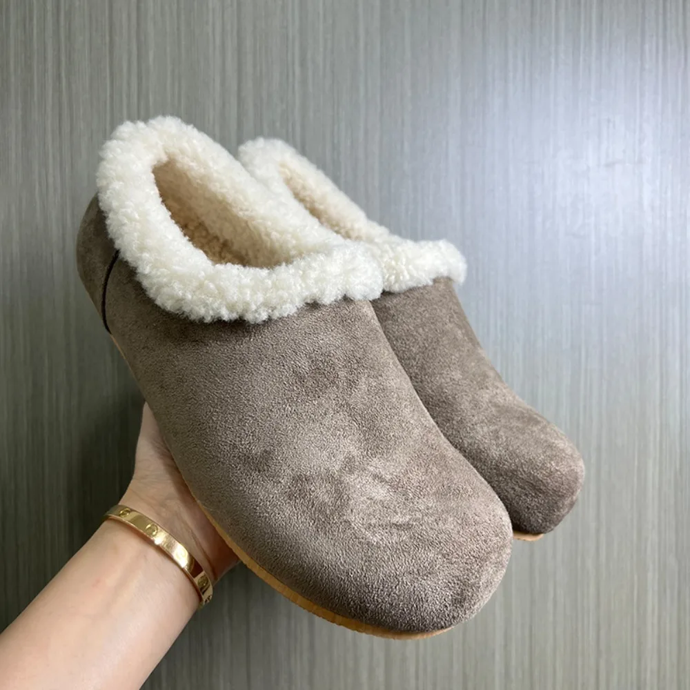 

2026Winter Non Slip Grip Slippers Socks Men Plus Size Indoor Fuzzy House Male Soft Comfy Fluffy Warm Plush Lazy Home Floor Shoes