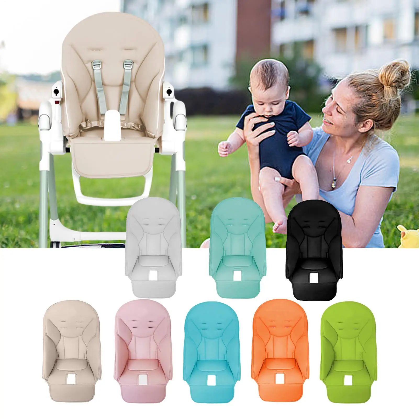 Kinder Hochstuhl Kissen Baby Esszimmer Stuhl Kissen PU Leder Sitz Polsterung Abdeckung Baby Hochstuhl Zubehör