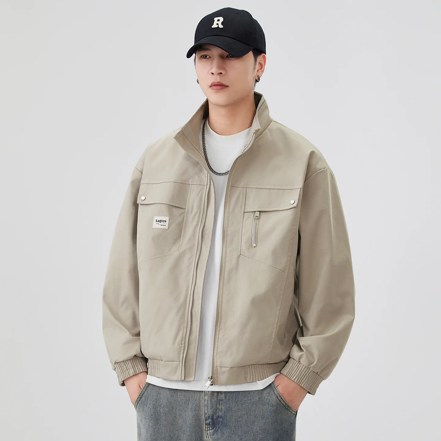 

Мужская куртка в американском стиле с лацканами, новая модель осень-зима, ветрозащитная, водонепроницаемая, дышащая и теплая.