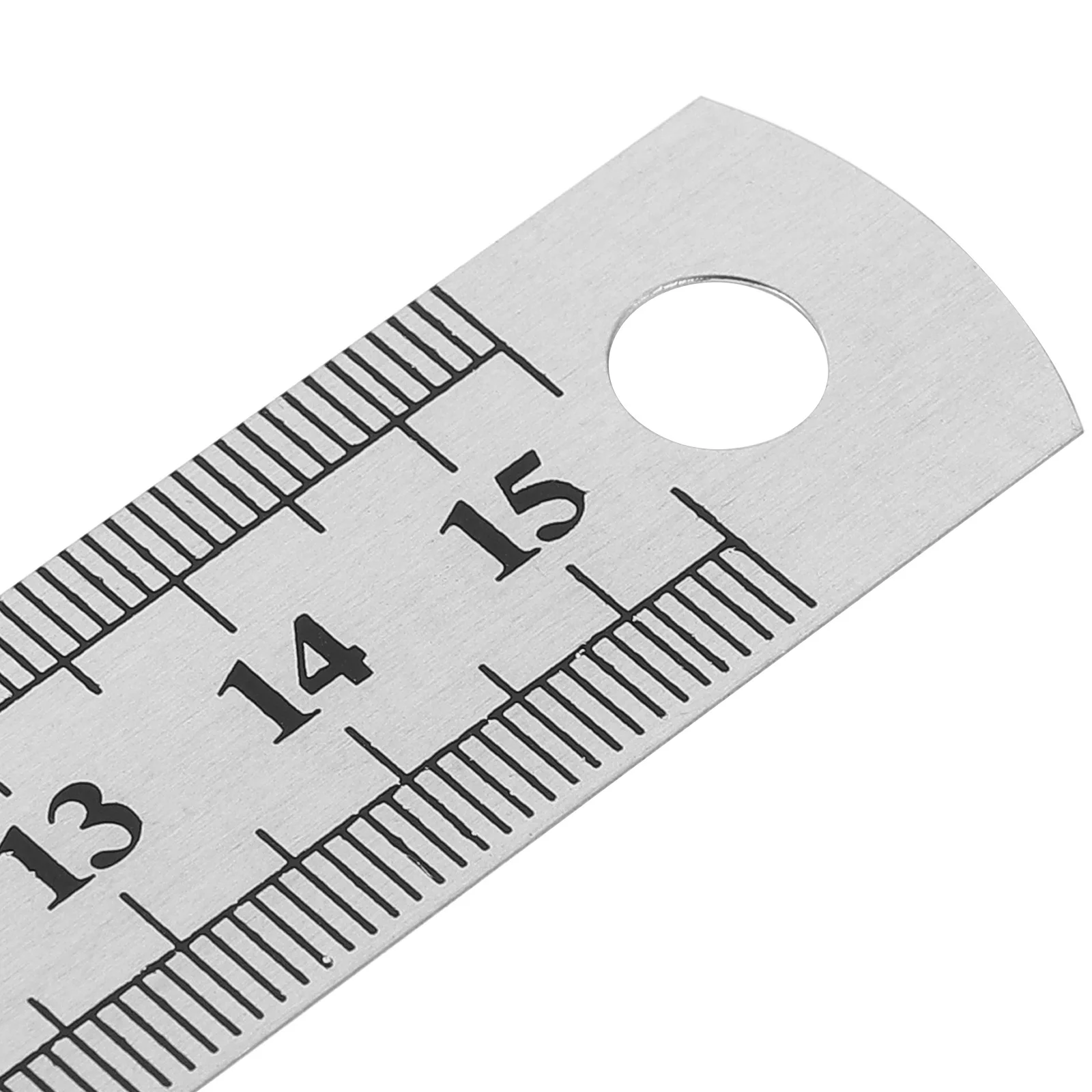 30pcs 15 Cm 6 Inch Stainless Steel Ruler Dual Scale Straight Edge Measuring Tool For Woodworking Guitar Repair Drafting School