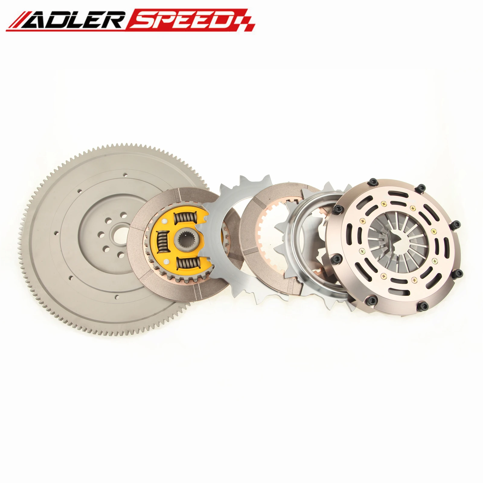 ADLERSPEED Race/Street Twin Disc Clutch For 2004-18 Subaru WRX STI EJ25 6-Speed