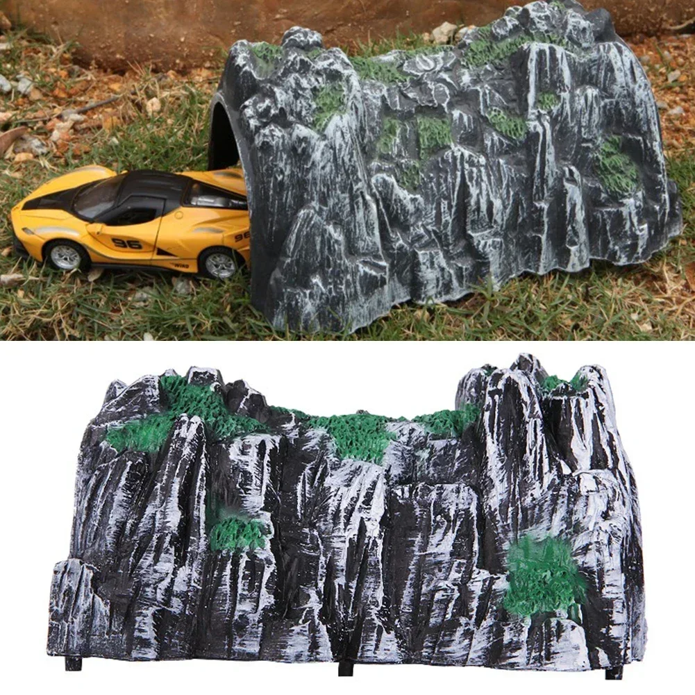 

17.8CM Plastic Rockery Tunnel Track Train Slot New Simulation Cave Model Plastic Train Railway Cave Tunnels Sand Table Model