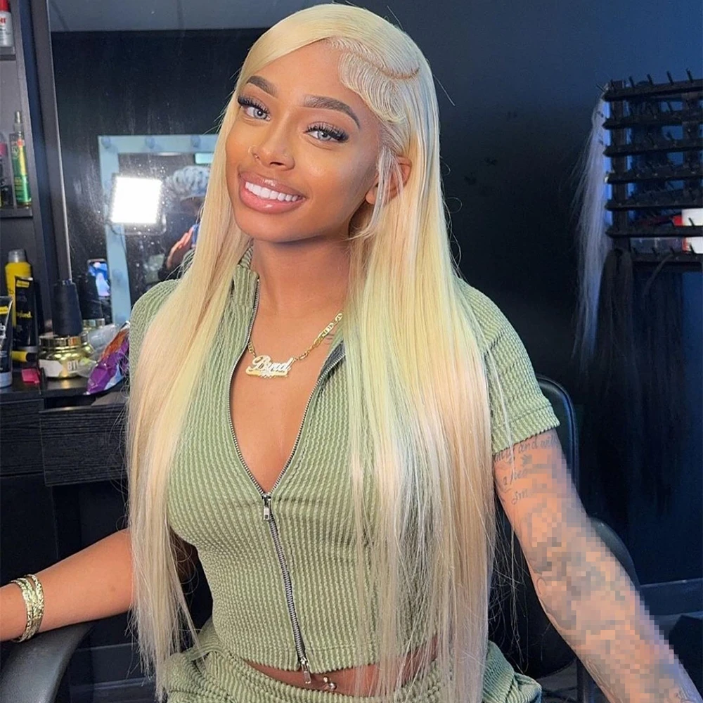 613 loira 13x4 13x6 hd perucas frontais de renda transparente osso em linha reta cor mel perucas de cabelo humano para mulheres brasileiras 200 densidade