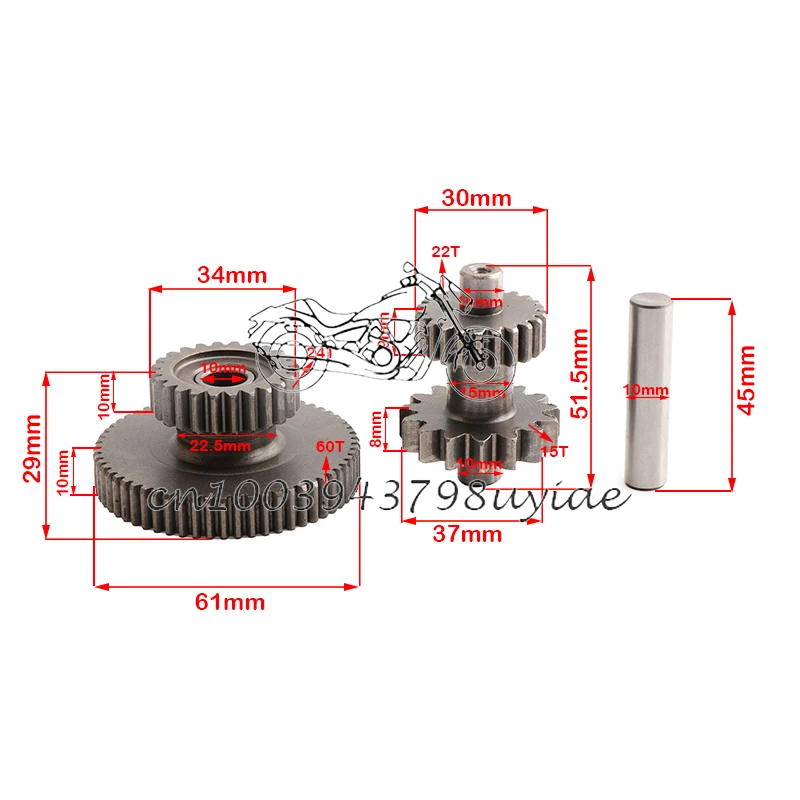 Twin Sprockets Bridge Tooth CB250 Water-cooled Engine Parts For Zongshen   Engines off-road Motor Gear ZB-104