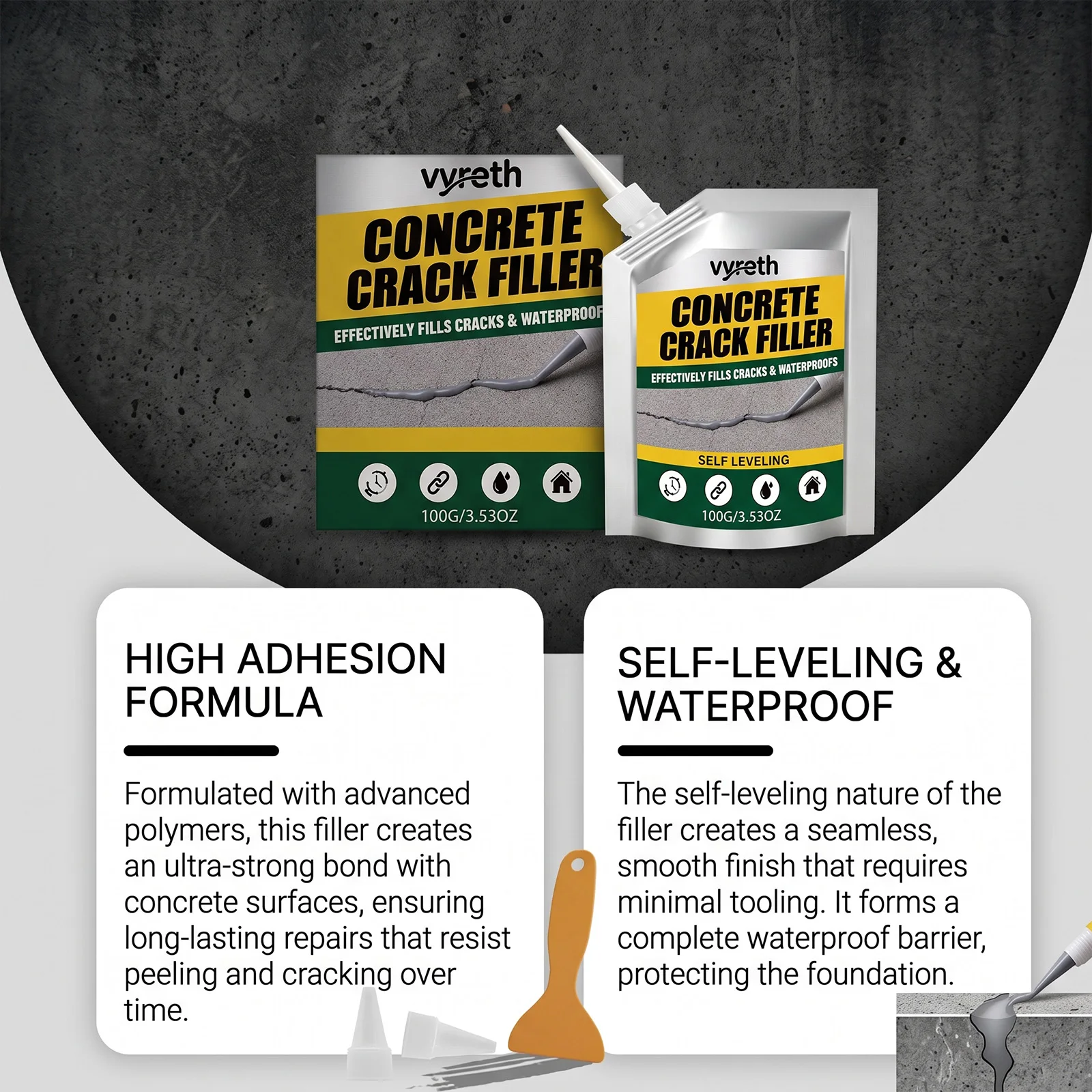 Multi Purpose Waterproof Sealant Gap Filler Home Repair Caulk Roof Kitchen Bathroom Balcony Tile Concrete Joint Sealing Agent