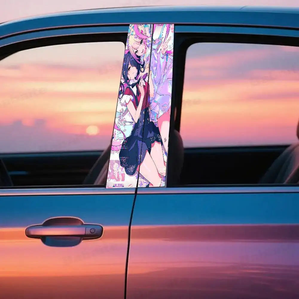 

Needy-Girl Overdose Car Stickers B-pillar Sunscreen Auto Center Column Cover Scratches Decoration Stickers Auto Accessories
