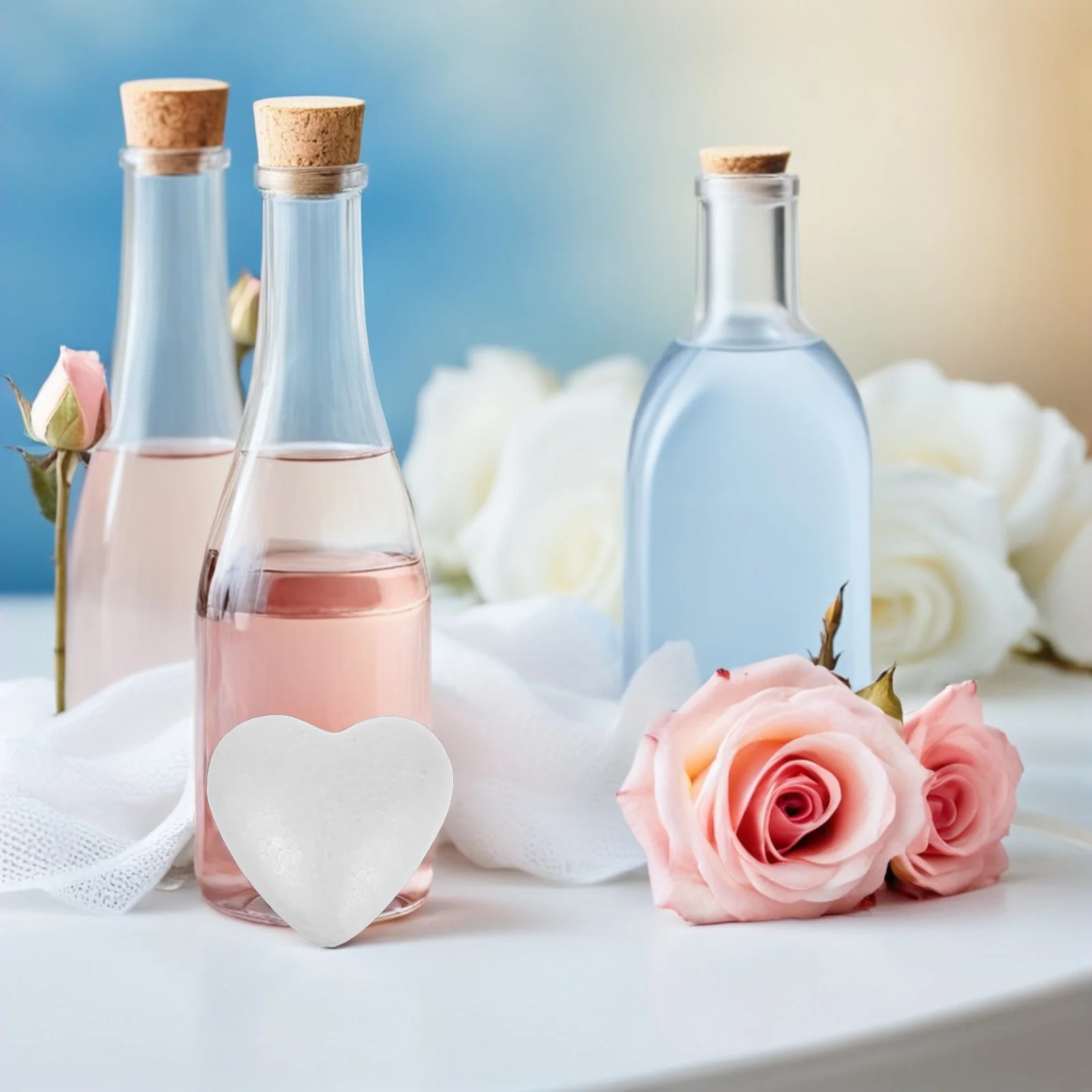 

20Pcs Foam Hearts for Crafts DIY Decoration Supplies for Wedding Parties Kids Art Projects Christmas Tree Ornaments