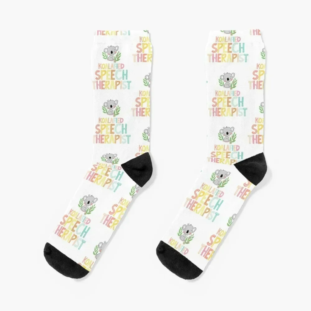

Koalafied Speech Language Pathologist Speechie Retro Koala Colorful Socks crazy short gym custom Socks For Men Women's
