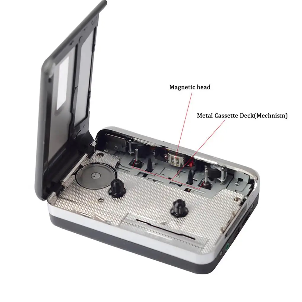 Fita pessoal de viagem para captura de cassete USB para reprodutor de música MP3 Conversor de áudio turístico Equipamento de aprendizagem de trabalho