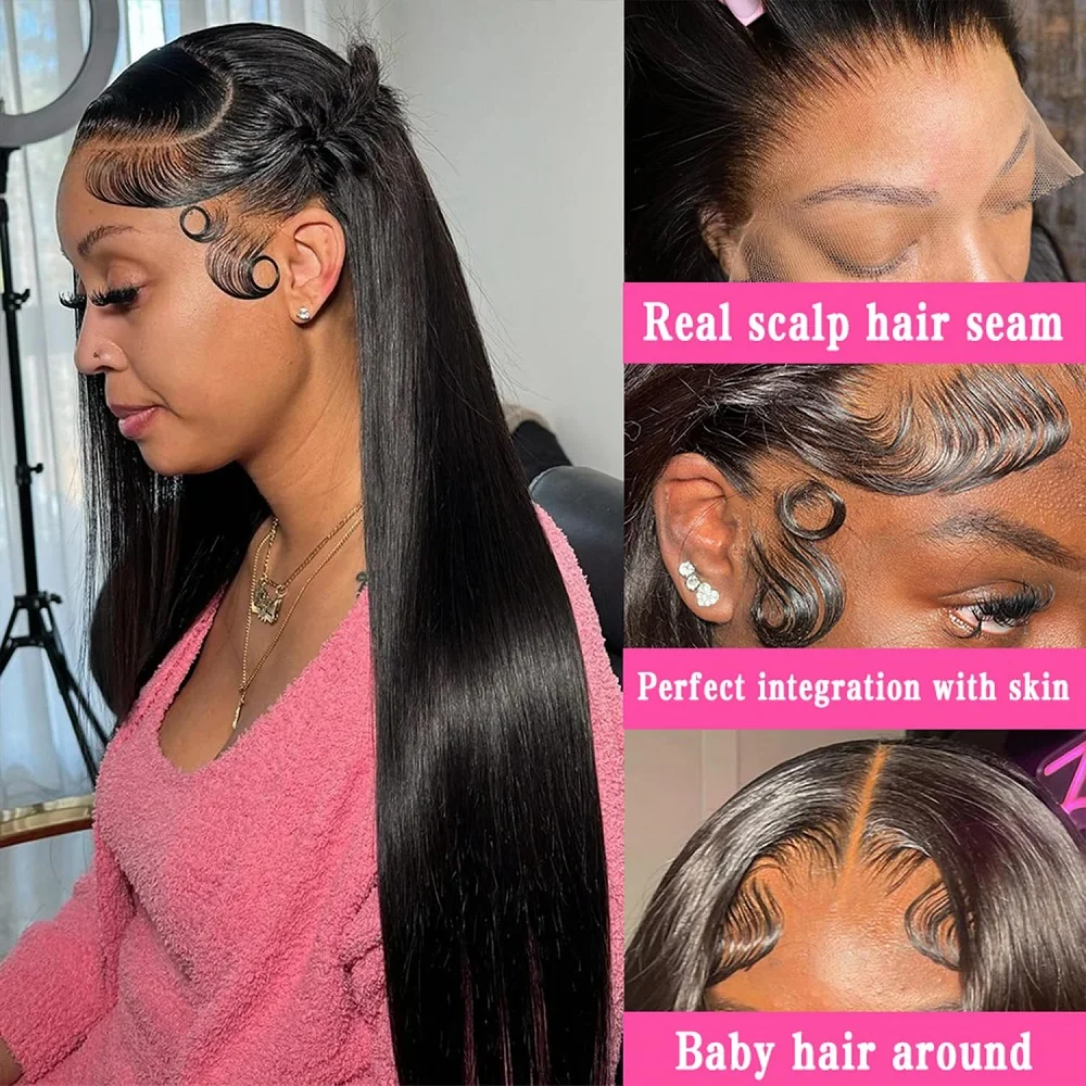 قبل قطع الدانتيل إغلاق الباروكات شعر الإنسان للنساء 7x5 غلويليس الباروكات شعر الإنسان قبل قطعها ابيض عقدة جاهزة لارتداء خصلات الشعر المستعار