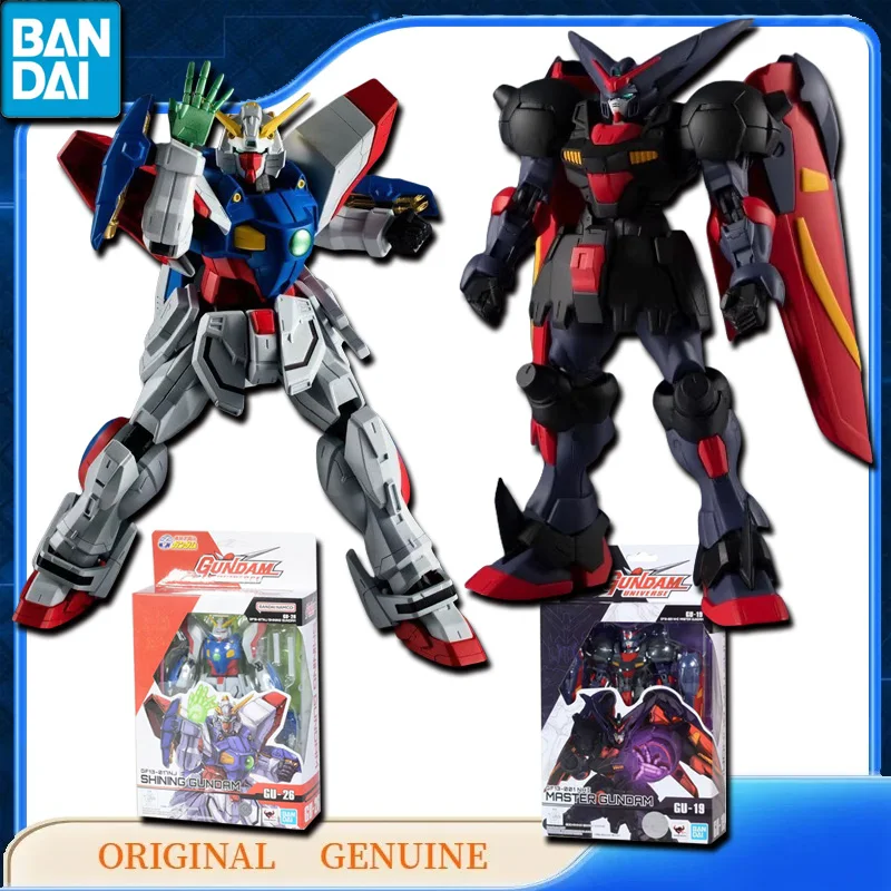 Bandai Original Genuine GF13-001 NH2 MASTER GU-19 GF13-017NJ SHINING GUNDAM GU-26 Anime Action Figures Toy Gift Model Ornaments