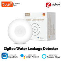 Tuya ZigBee Flood Sensor,Water Leakage Detector,Water Tank, Full Alert Overflow Security Alarm System, Smart App Remote Control