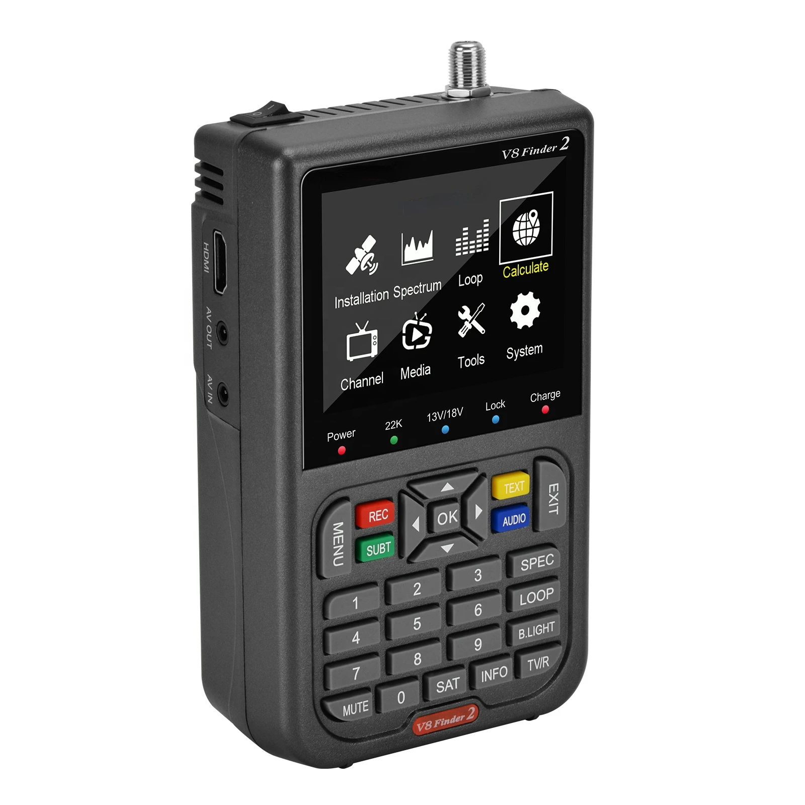 New Arrive V8 Finder 2 Satfinder Hd Supports H.264 DVB S2X Signal with 3.5-inch LCD Color Display