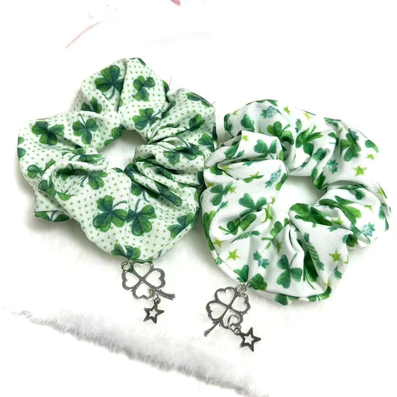 Ancient Green Clover Headband Sweet Girl Cute Hair Accessories Y2K Millennium Original Style Dress Lolita Jk Student Headband