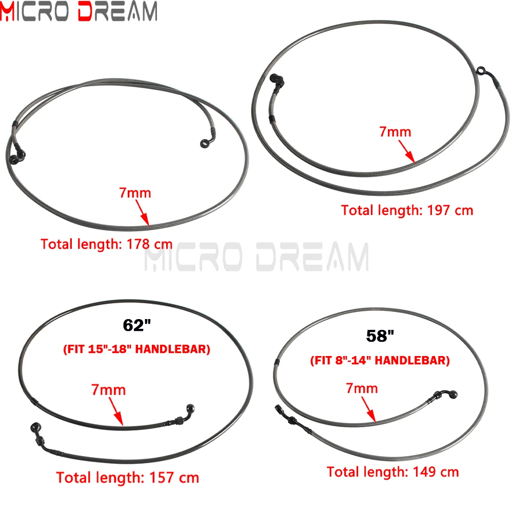 Extended Upper Lower Brake Line 58/62