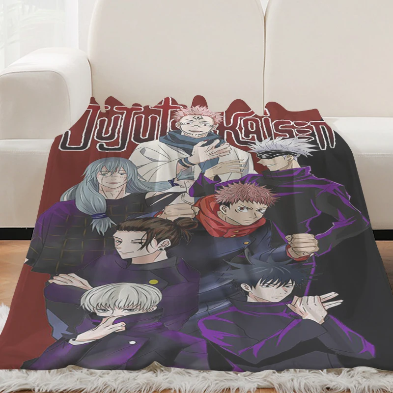 Sofa Blankets H-Sukunas Anime Blanket King Size Blanket Fluffy Soft Blankets Microfiber Bedding Warm Knee Bed Fleece Camping