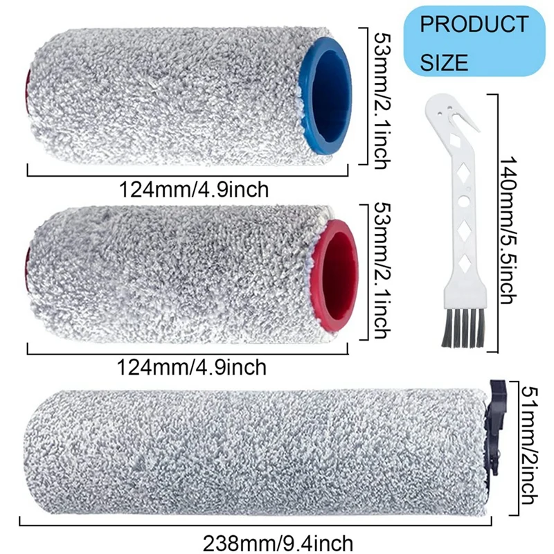 Peças de reposição para Roborock, Escova principal, Compatível para U10 Dyad Aspirador úmido e seco, Acessórios limpadores