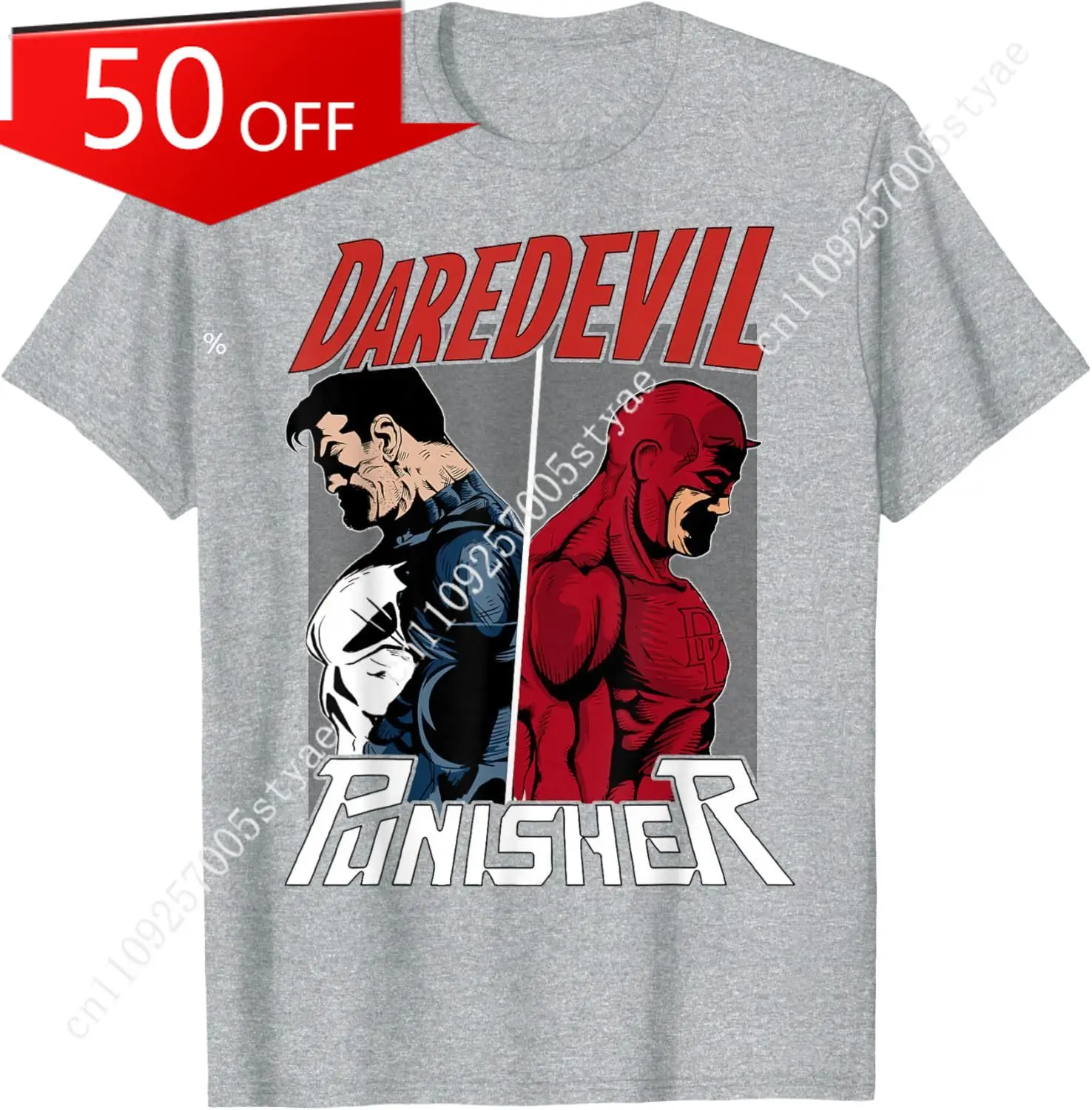 

Marvel Daredevil The Punisher Only One Way Graphic T-Shirt T-Shirt Small